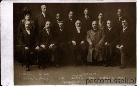 P25 - 1911, Dec 31 - Missionary Committee With Japanese YMCA Representatives - Faded Original Pos Wynik