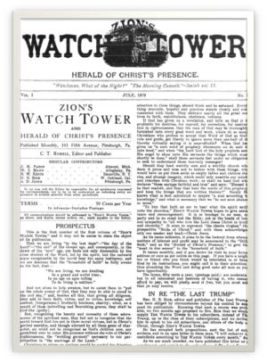 Zion’s Watch Tower and Herald of Christ’s Presence